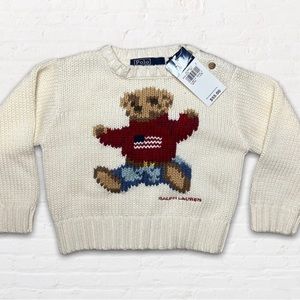 NWT Vintage Polo Ralph Lauren Bear Sweater